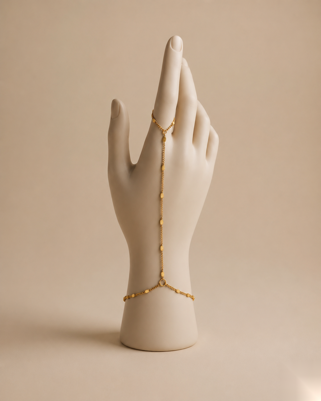 Gilded Petal Hand Chain