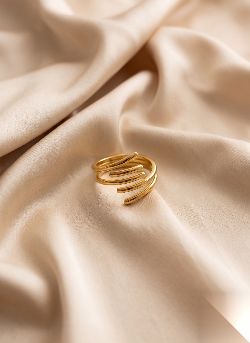 Helix Multi-Row Spiral Ring