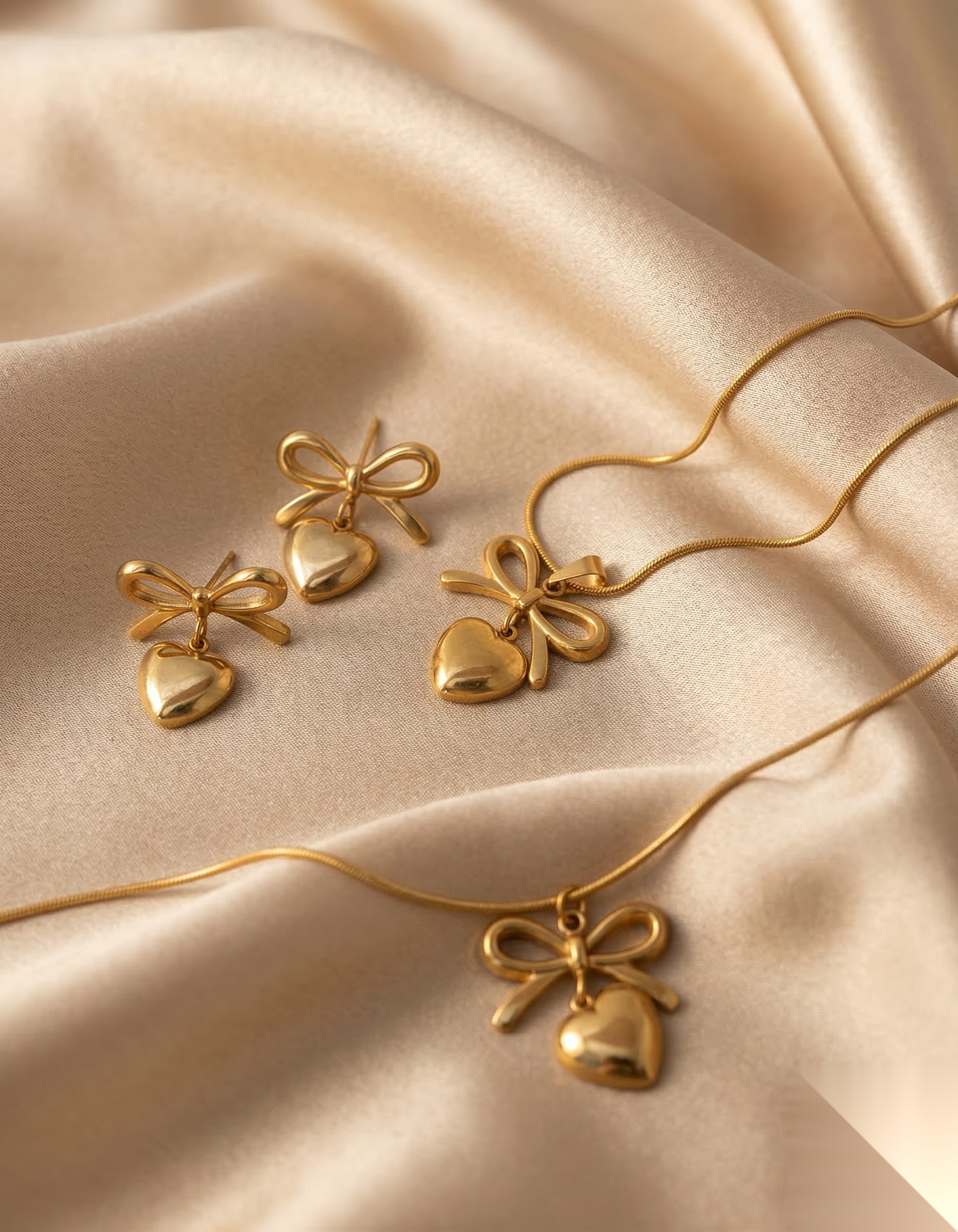 Golden Bow Jewellery  Set