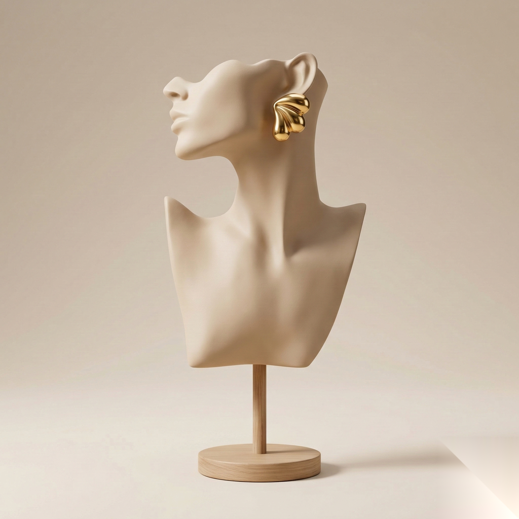 Heart Fan Gold