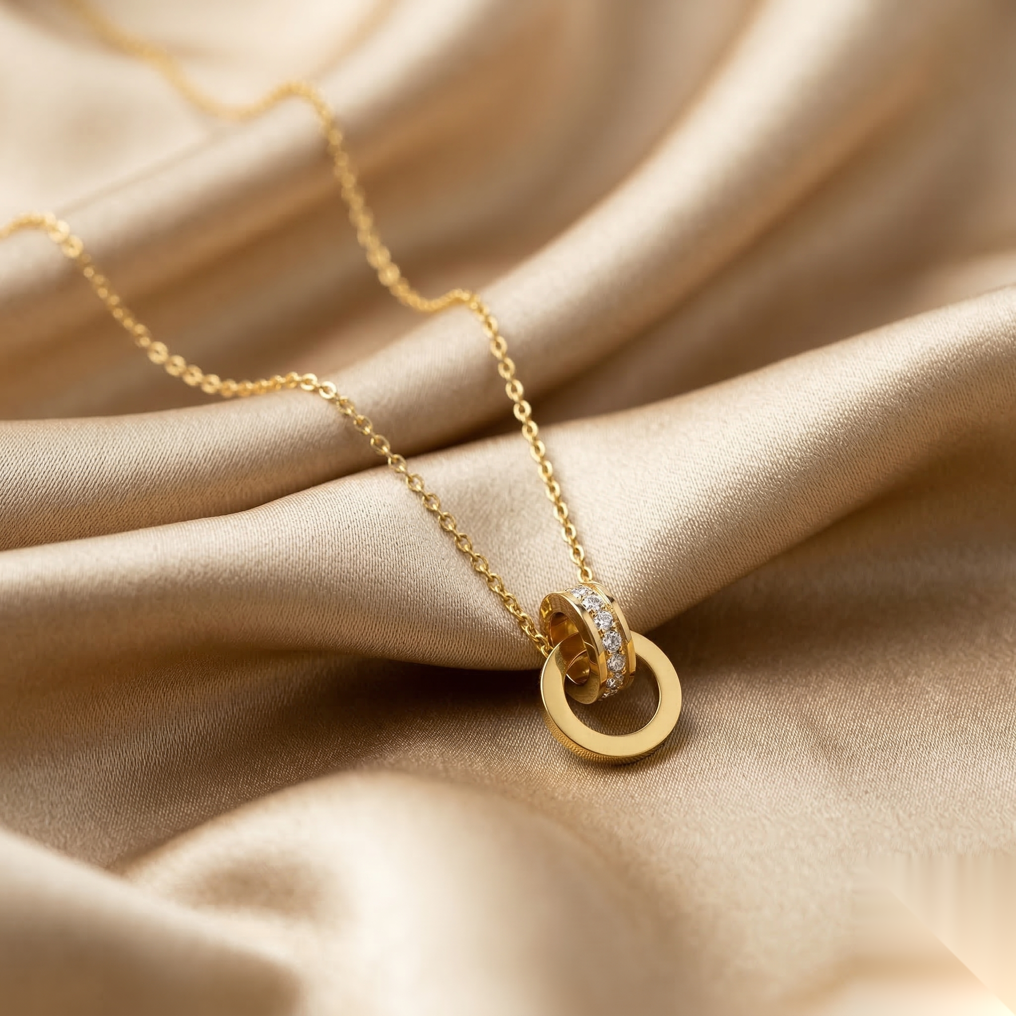 Double Ring  Pendant