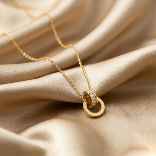 Double Ring  Pendant