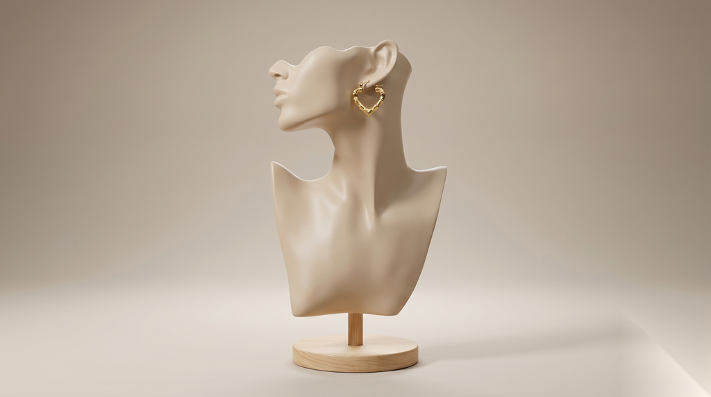 Heart Hoop Earrings