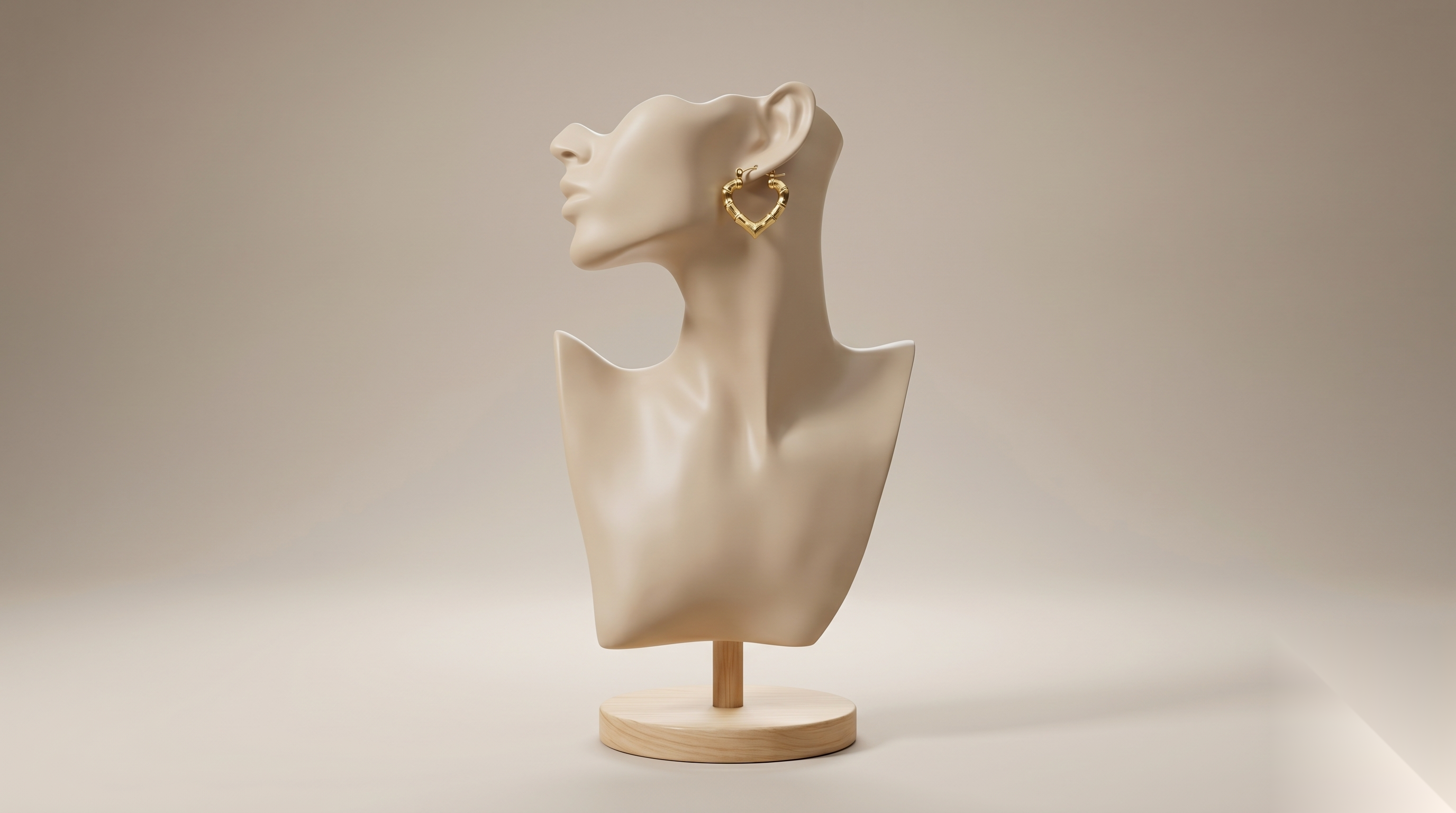 Heart Hoop Earrings
