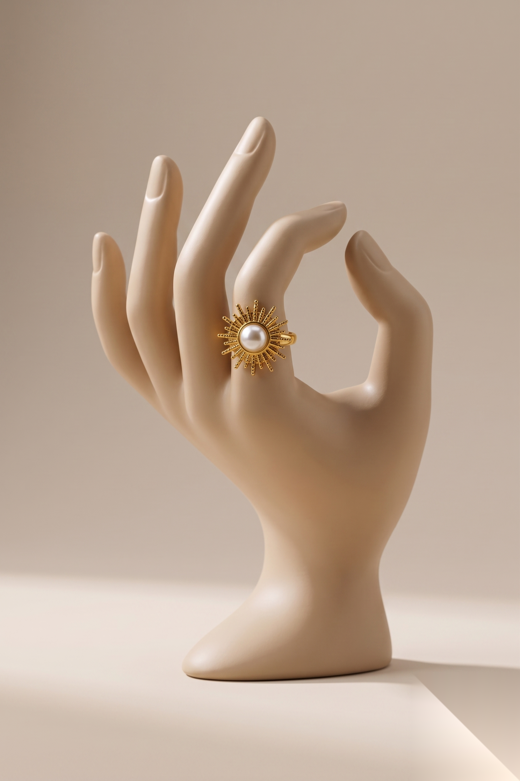 Sun & Pearl Ring