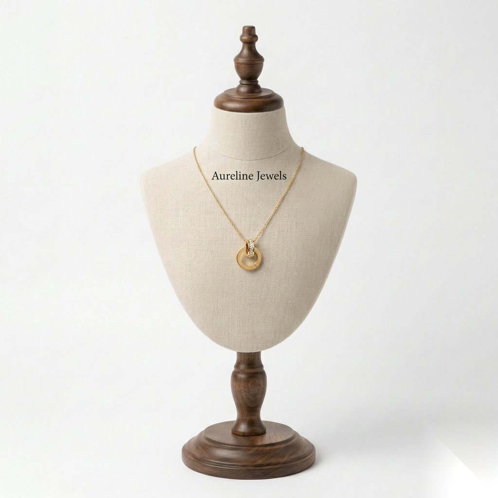 Double Ring  Pendant